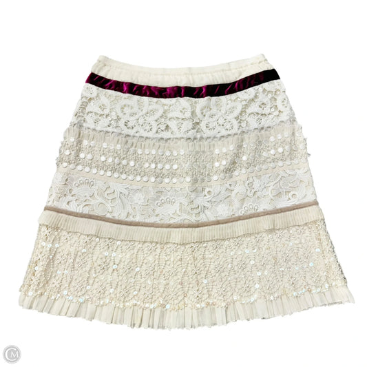Skirt Luxury Designer By Louis Vuitton In Cream, Size: 2
