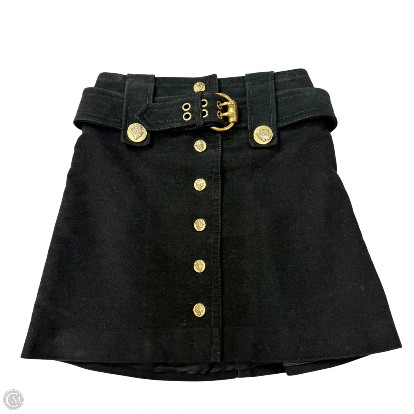 Skirt Luxury Designer By Gucci In Black, Size: 2