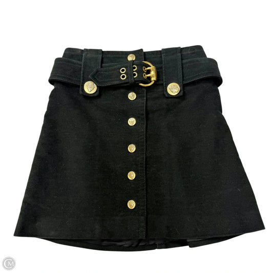 Skirt Luxury Designer By Gucci In Black, Size: 2