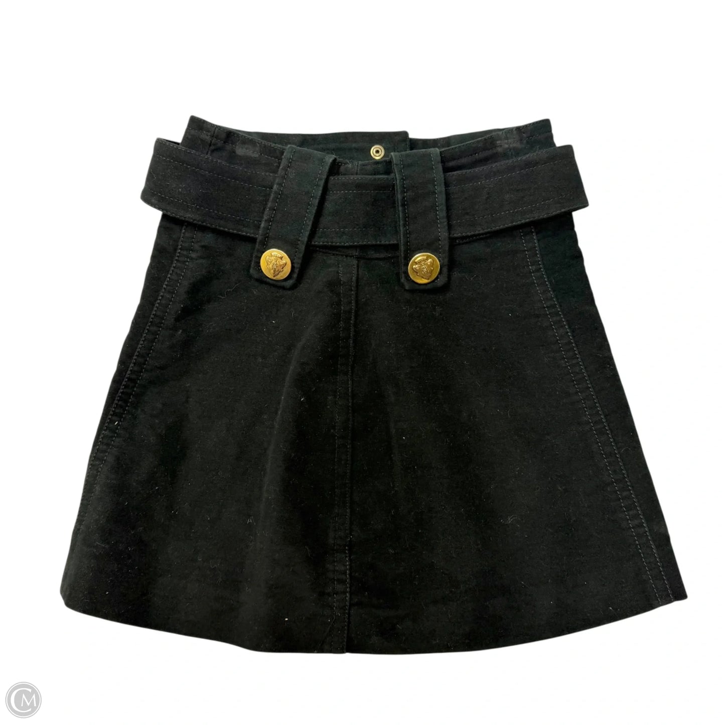 Skirt Luxury Designer By Gucci In Black, Size: 2