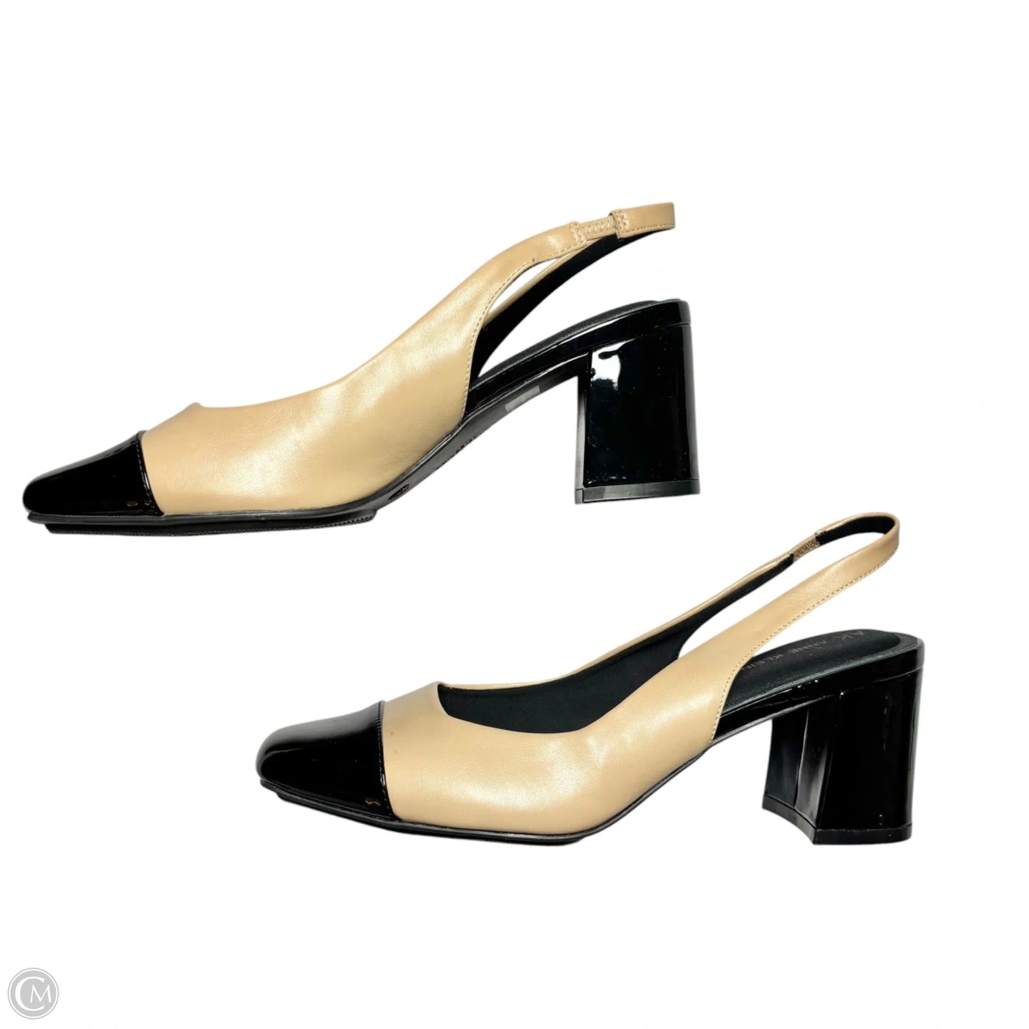 Shoes Heels Block By Anne Klein In Black & Tan, Size: 9