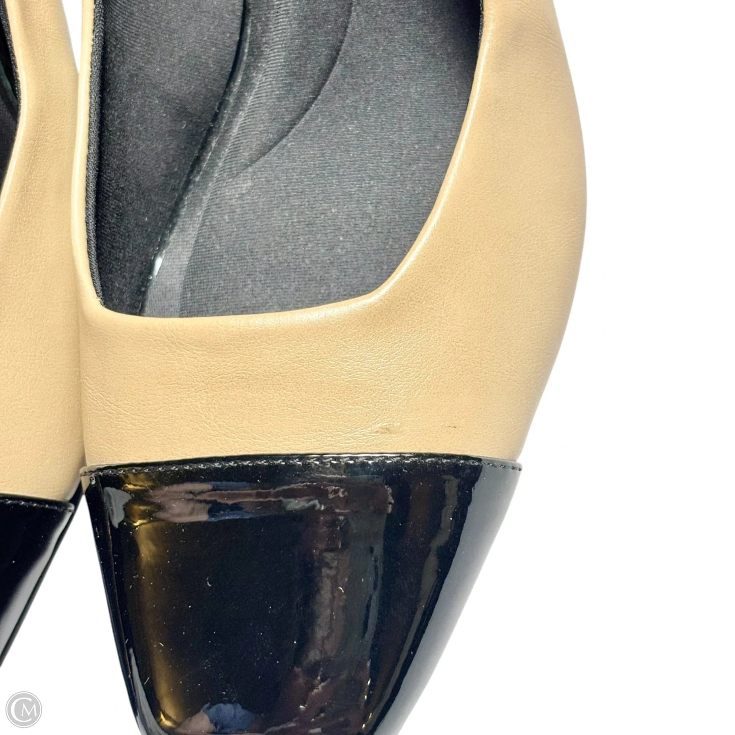 Shoes Heels Block By Anne Klein In Black & Tan, Size: 9