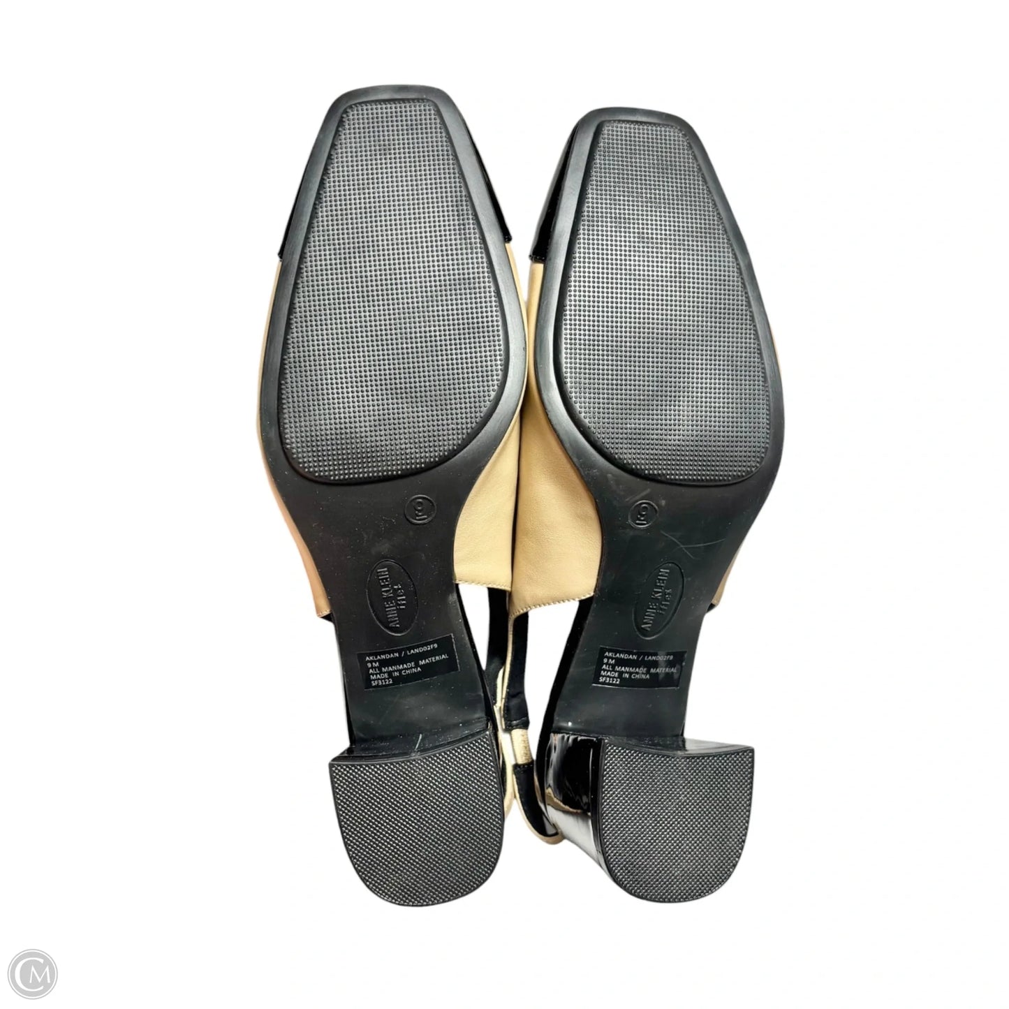 Shoes Heels Block By Anne Klein In Black & Tan, Size: 9
