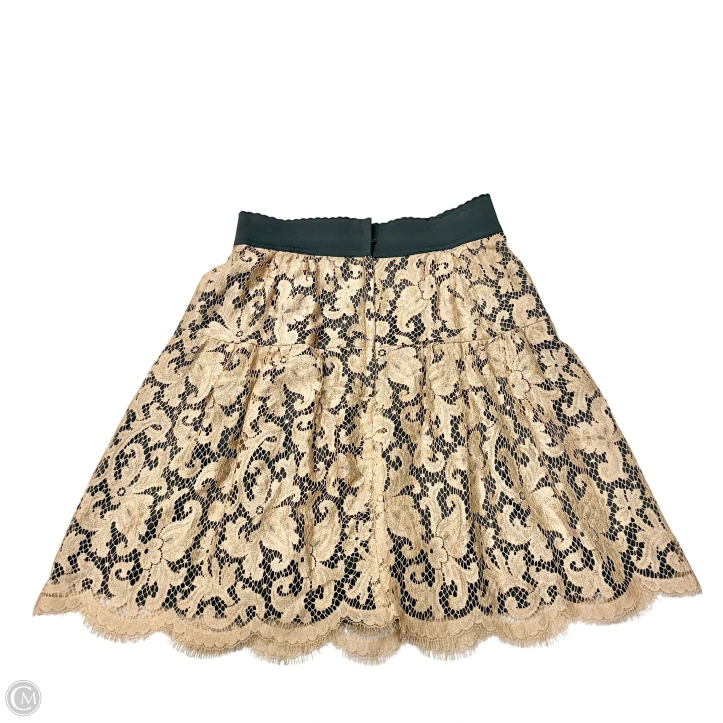 Skirt Luxury Designer By Dolce And Gabbana In Tan, Size: M