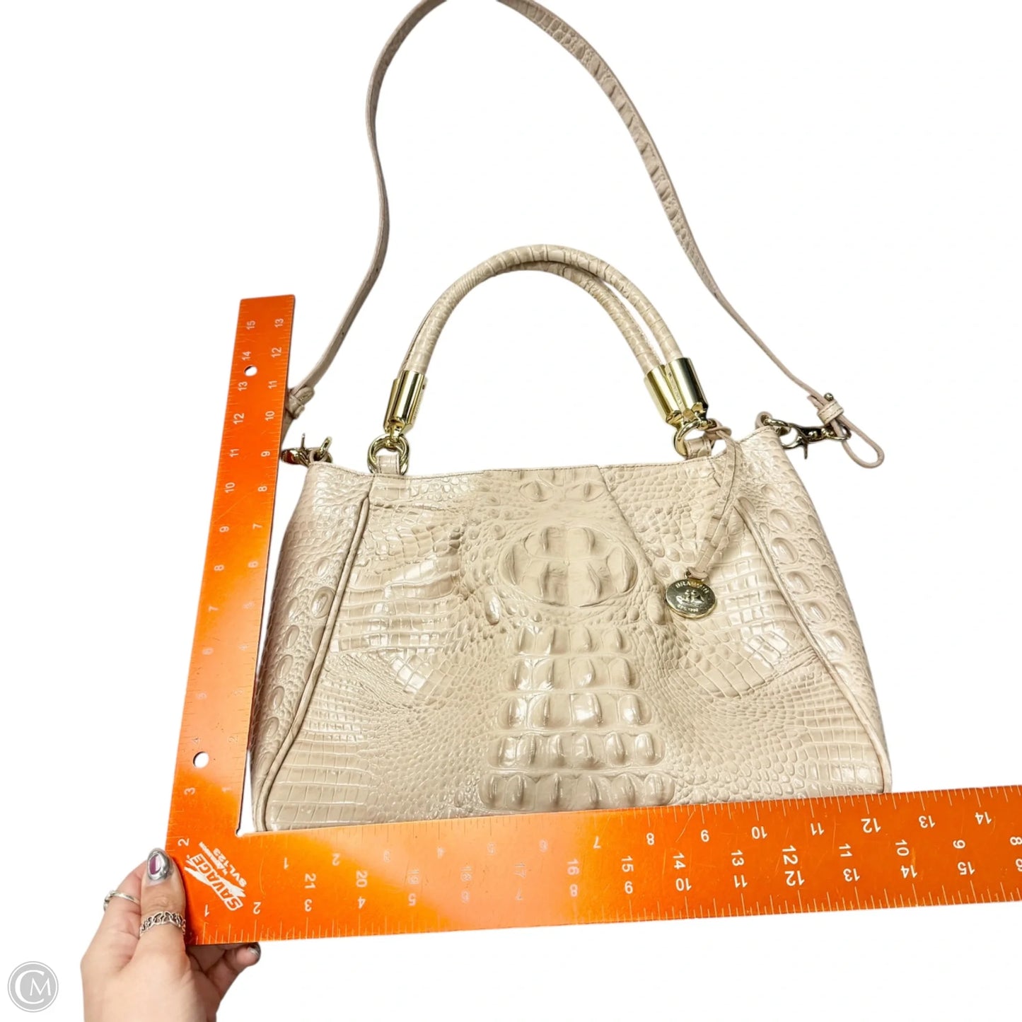 Handbag Designer By Brahmin, Size: Medium