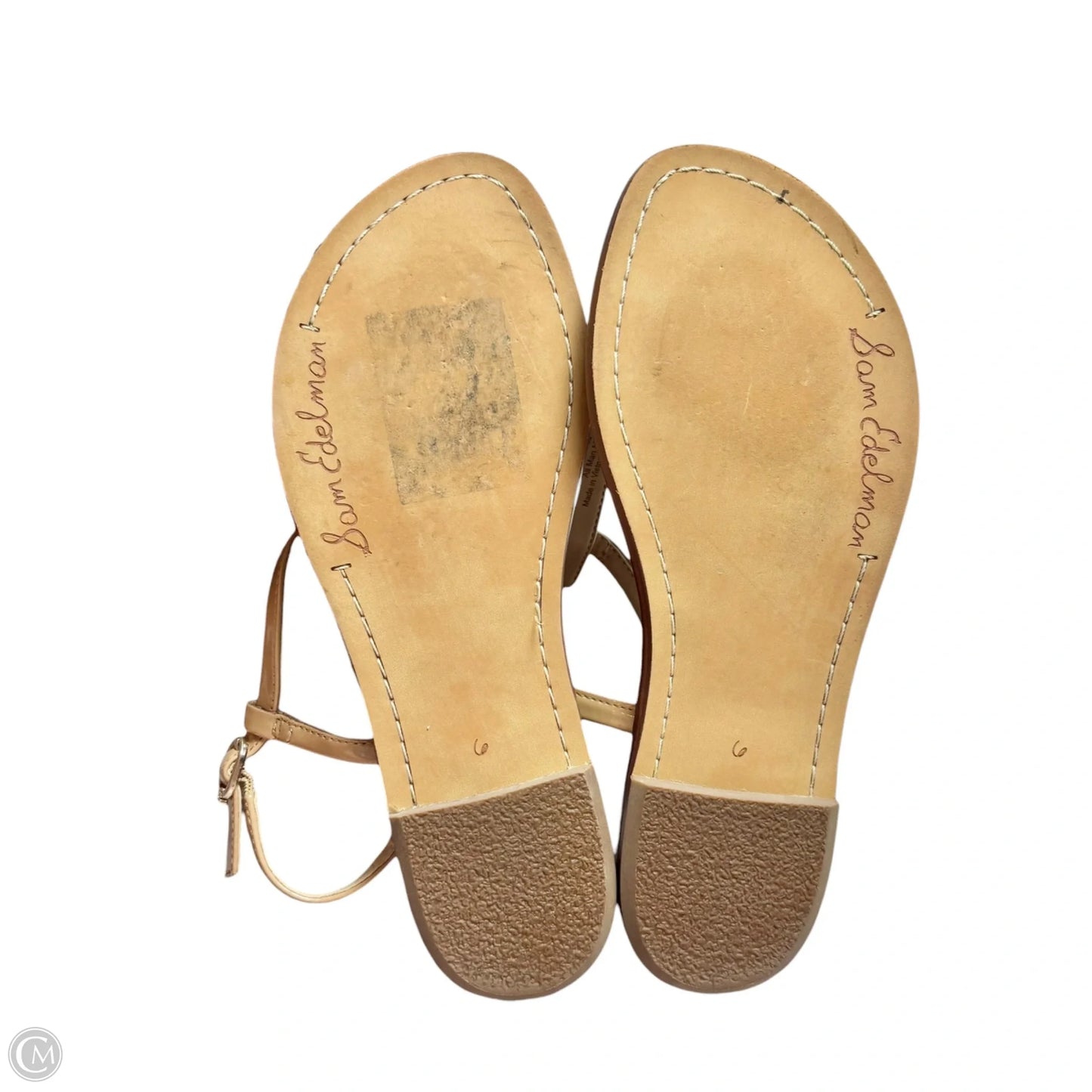 Sandals Flats By Sam Edelman In Tan, Size: 6