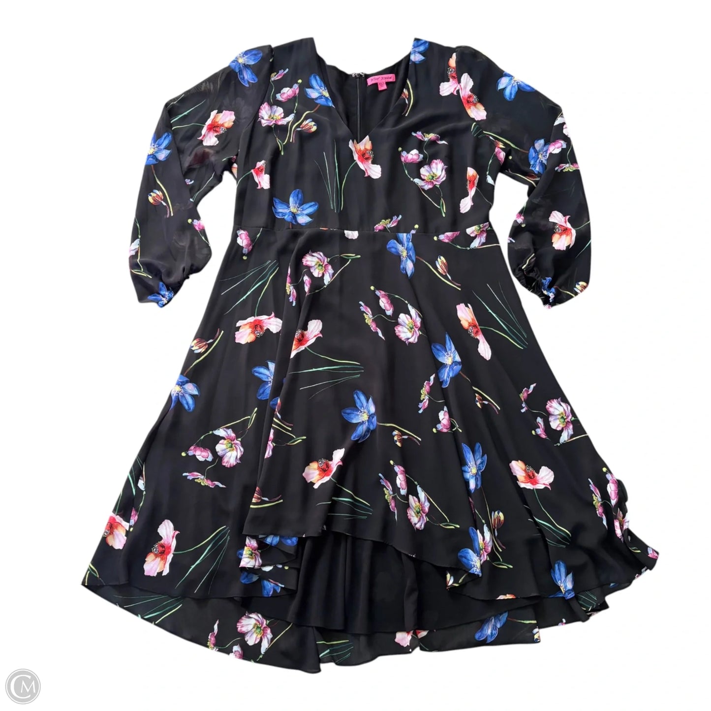 Dress Casual Midi By Betsey Johnson In Floral Print, Size: 2x