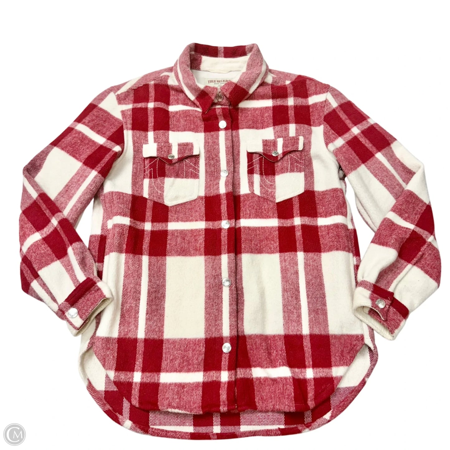 Jacket Other By True Religion In Plaid Pattern, Size: M