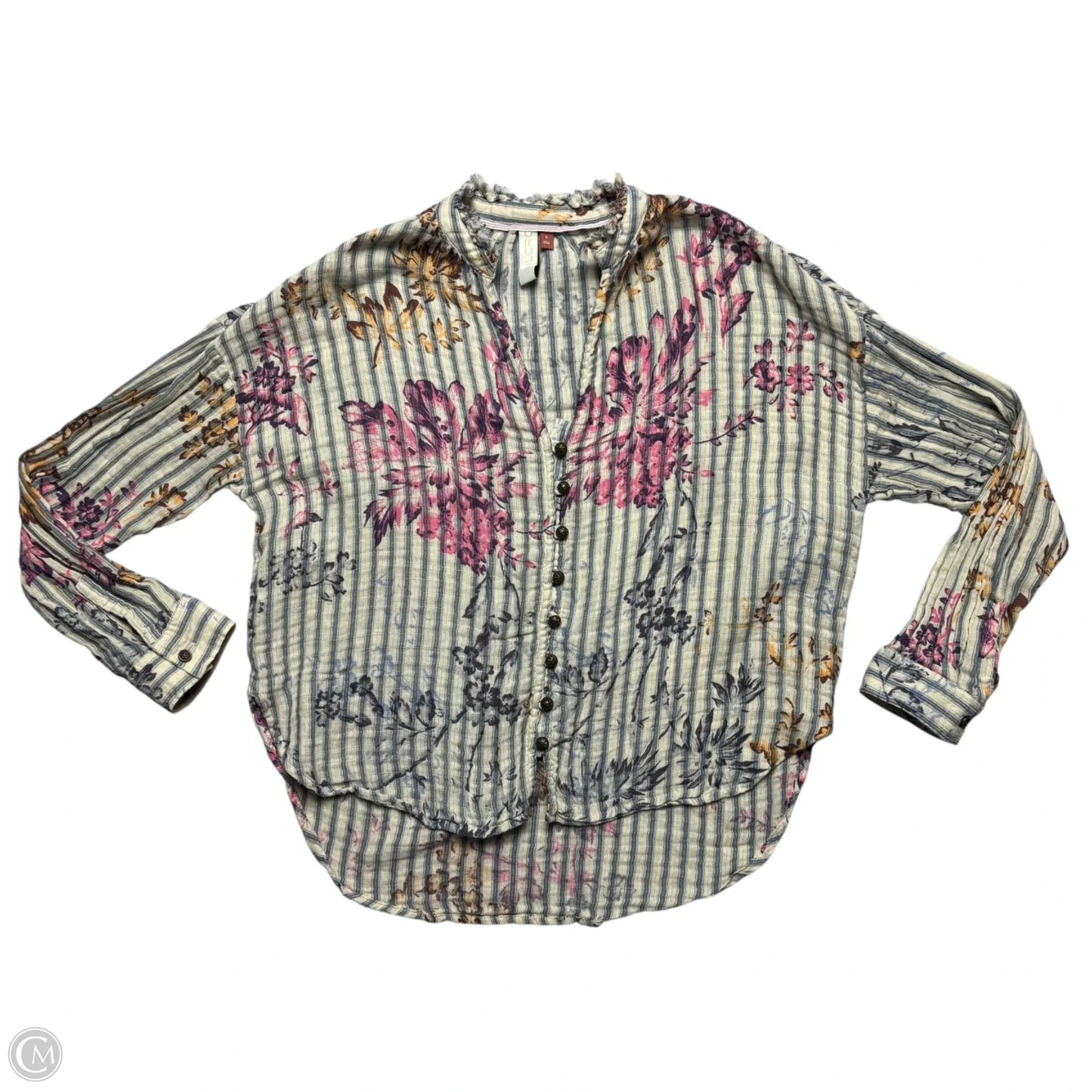 Top Long Sleeve By Pilcro In Striped Pattern, Size: S