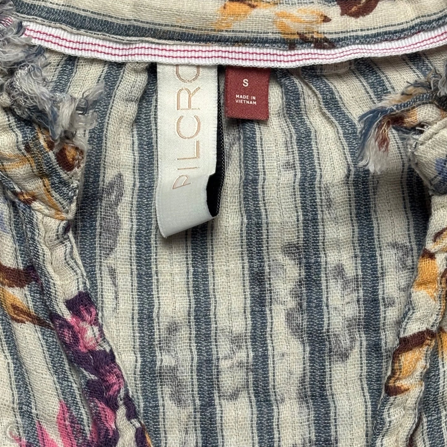 Top Long Sleeve By Pilcro In Striped Pattern, Size: S