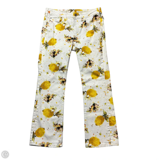 Jeans Straight By Pilcro In White Denim, Size: 4