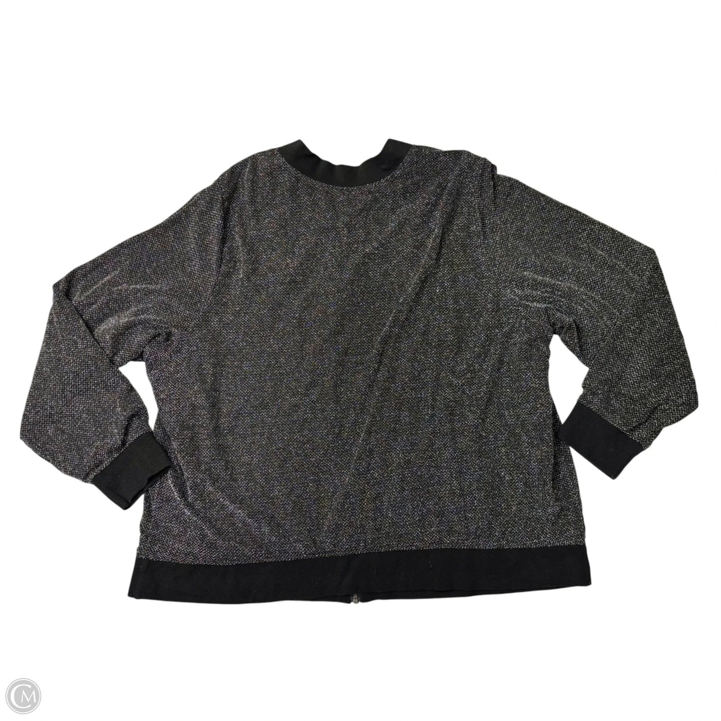 Jacket Other By Torrid In Black & Silver, Size: 4x