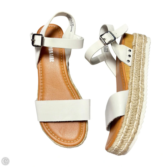 Sandals Flats By Cushionaire In White, Size: 6.5