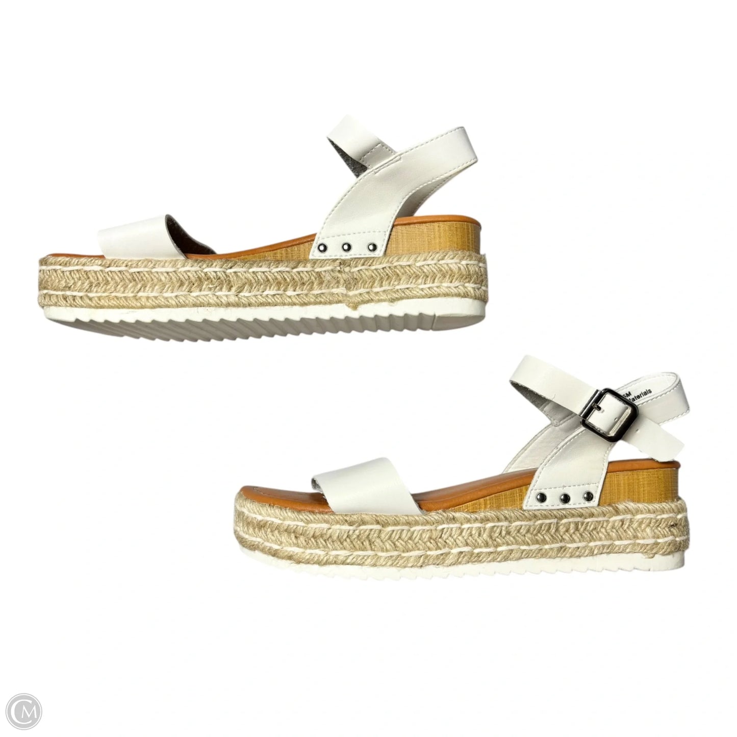 Sandals Flats By Cushionaire In White, Size: 6.5