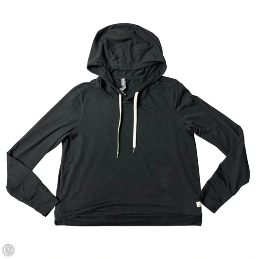 Athletic Sweatshirt Hoodie By Vuori In Black, Size: M