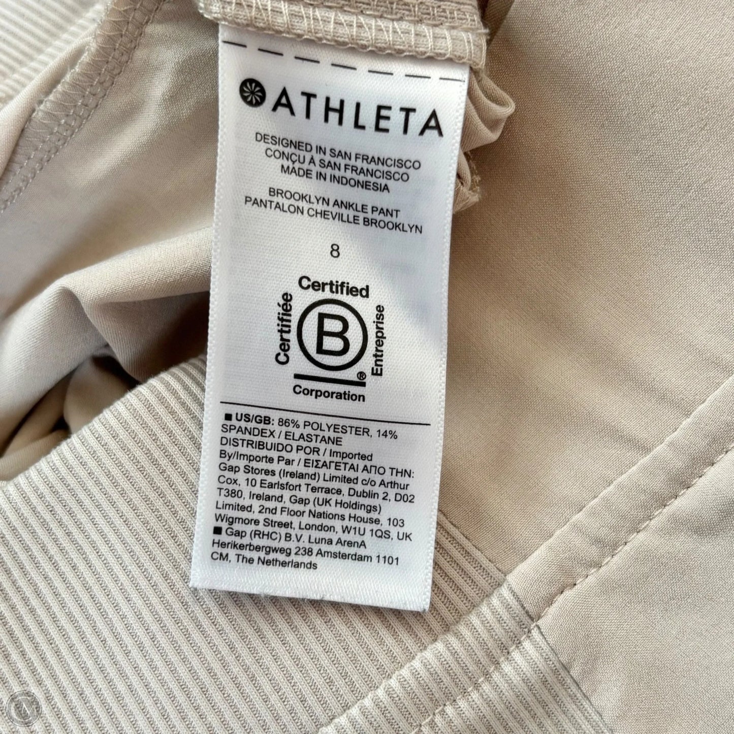 Athletic Pants By Athleta In Tan, Size: 8