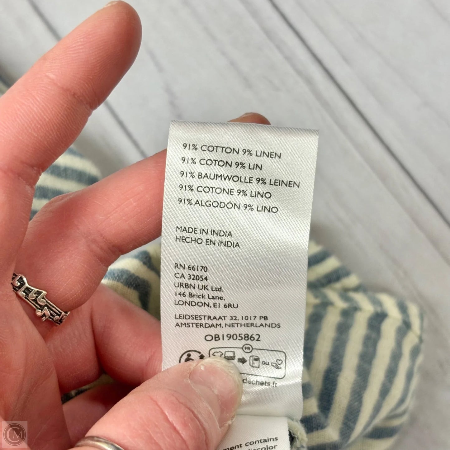 Skirt Midi By Free People In Striped Pattern, Size: L