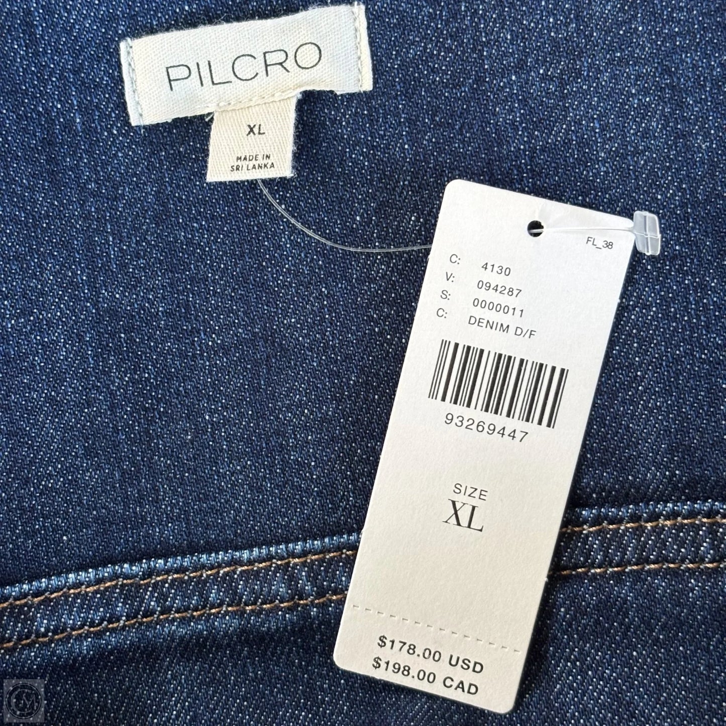 Dress Casual Midi By Pilcro In Blue Denim, Size: Xl