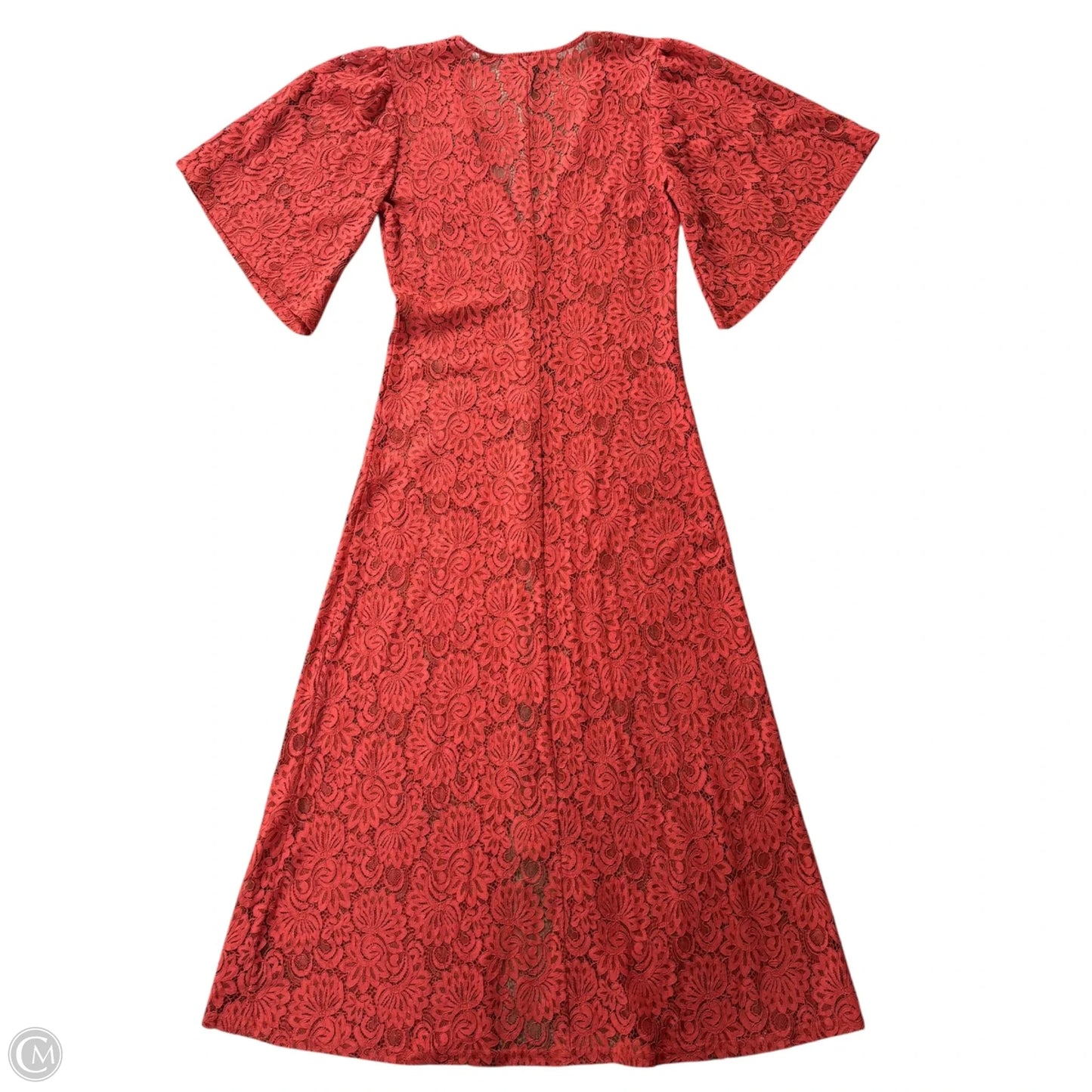 Dress Casual Maxi By Something Navy In Orange, Size: Xs