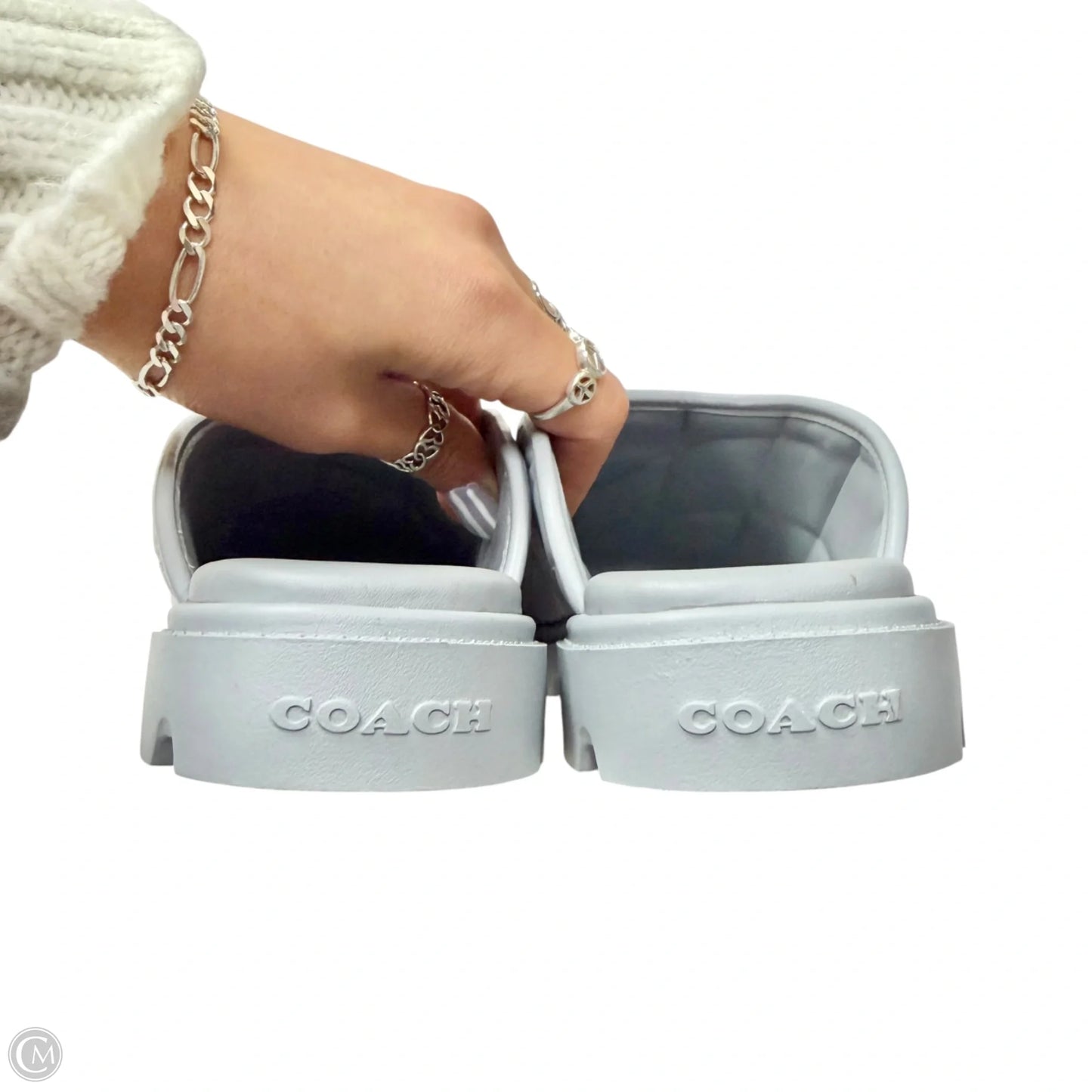 Shoes Designer By Coach In Blue, Size: 6