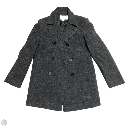 Coat Peacoat By Andrea In Grey, Size: Xs