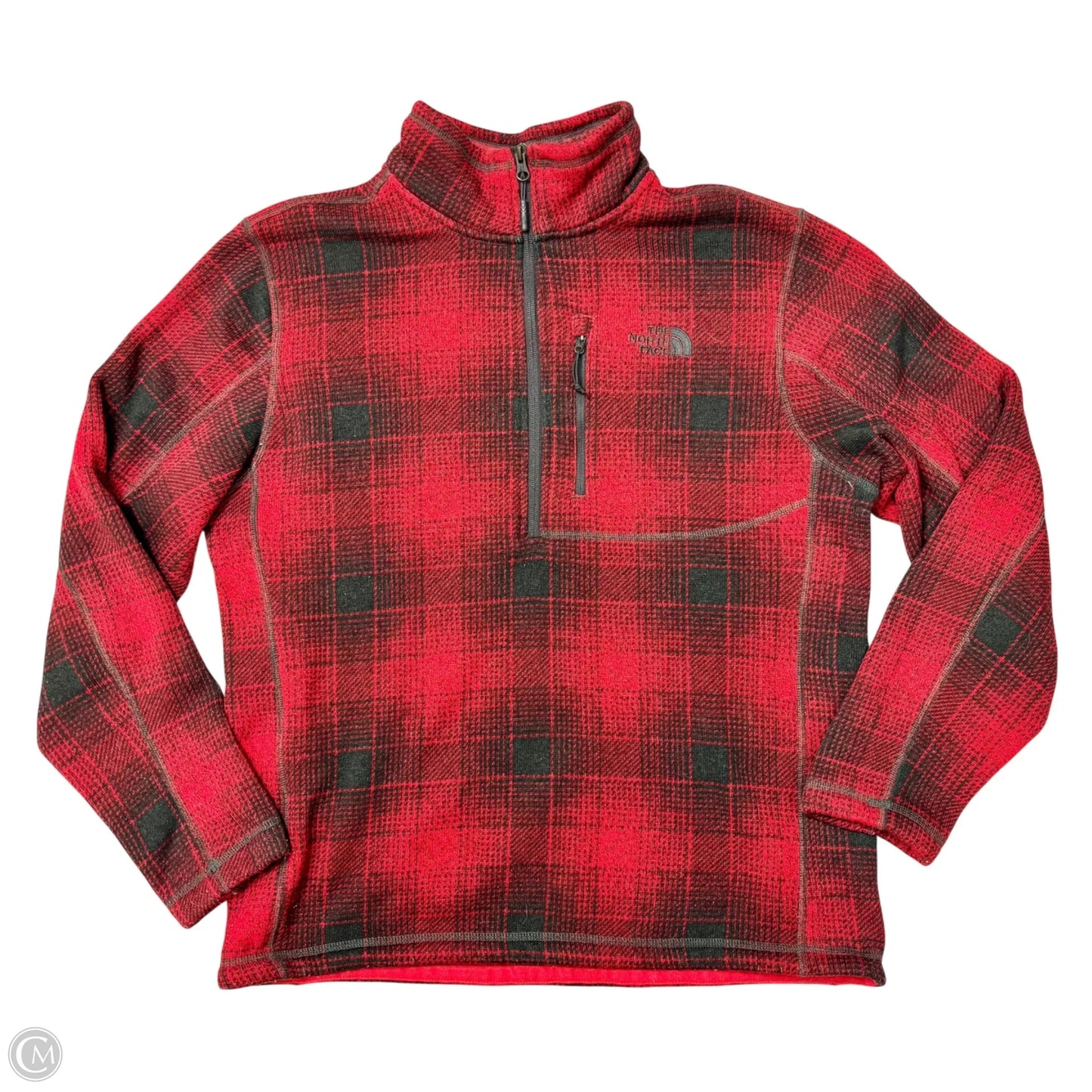 Athletic Jacket By The North Face In Black & Red, Size: L