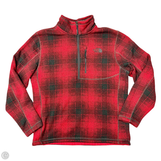 Athletic Jacket By The North Face In Black & Red, Size: L