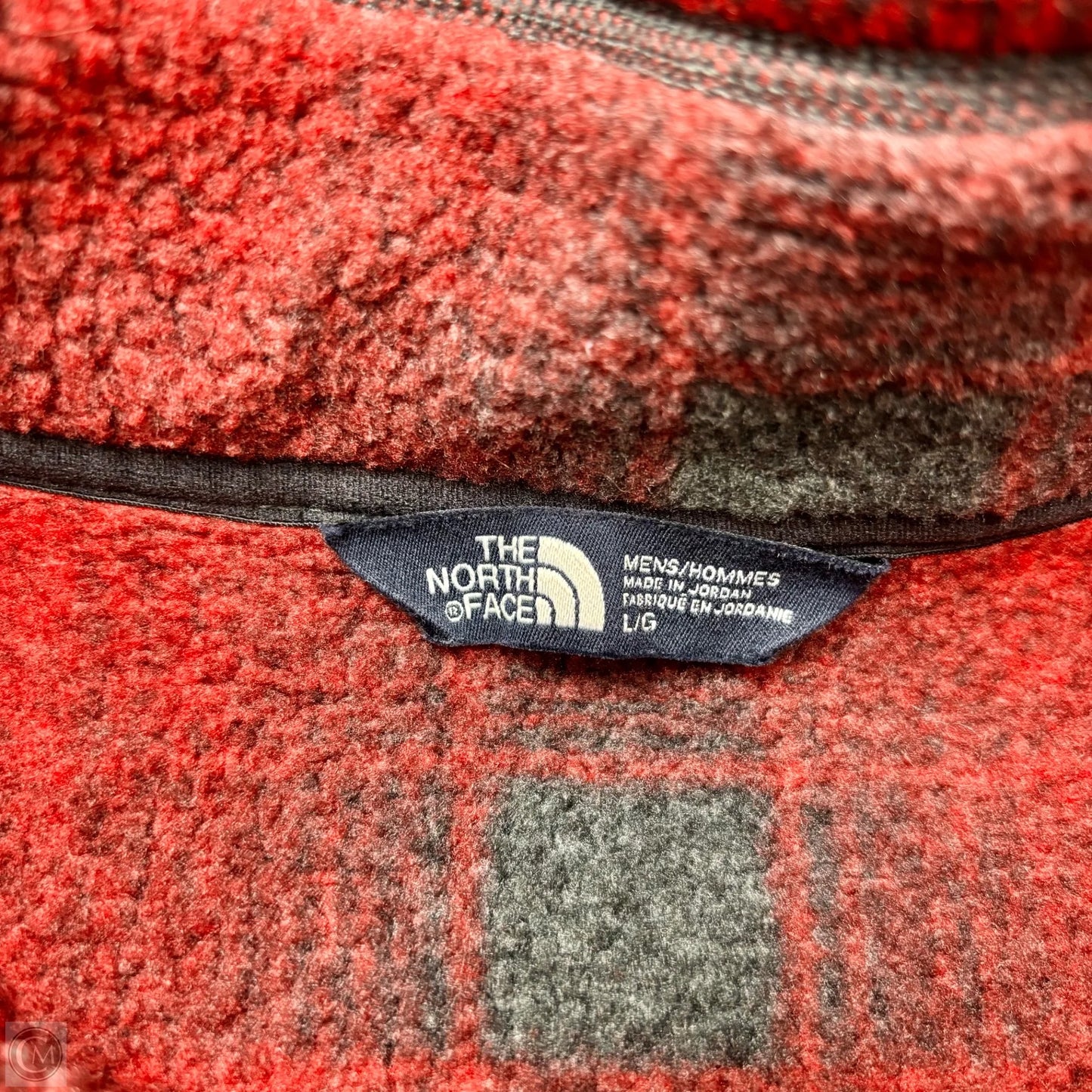 Athletic Jacket By The North Face In Black & Red, Size: L