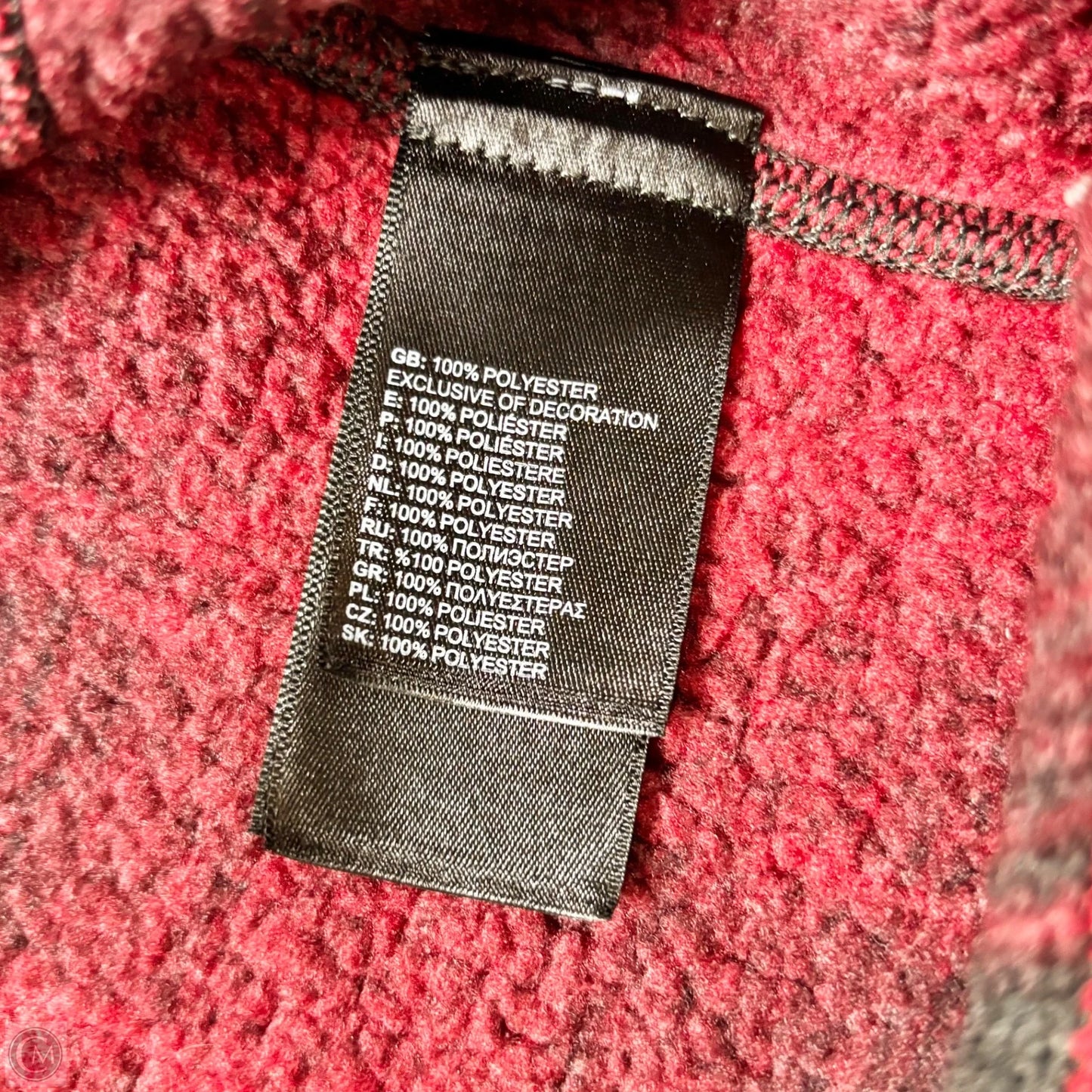 Athletic Jacket By The North Face In Black & Red, Size: L