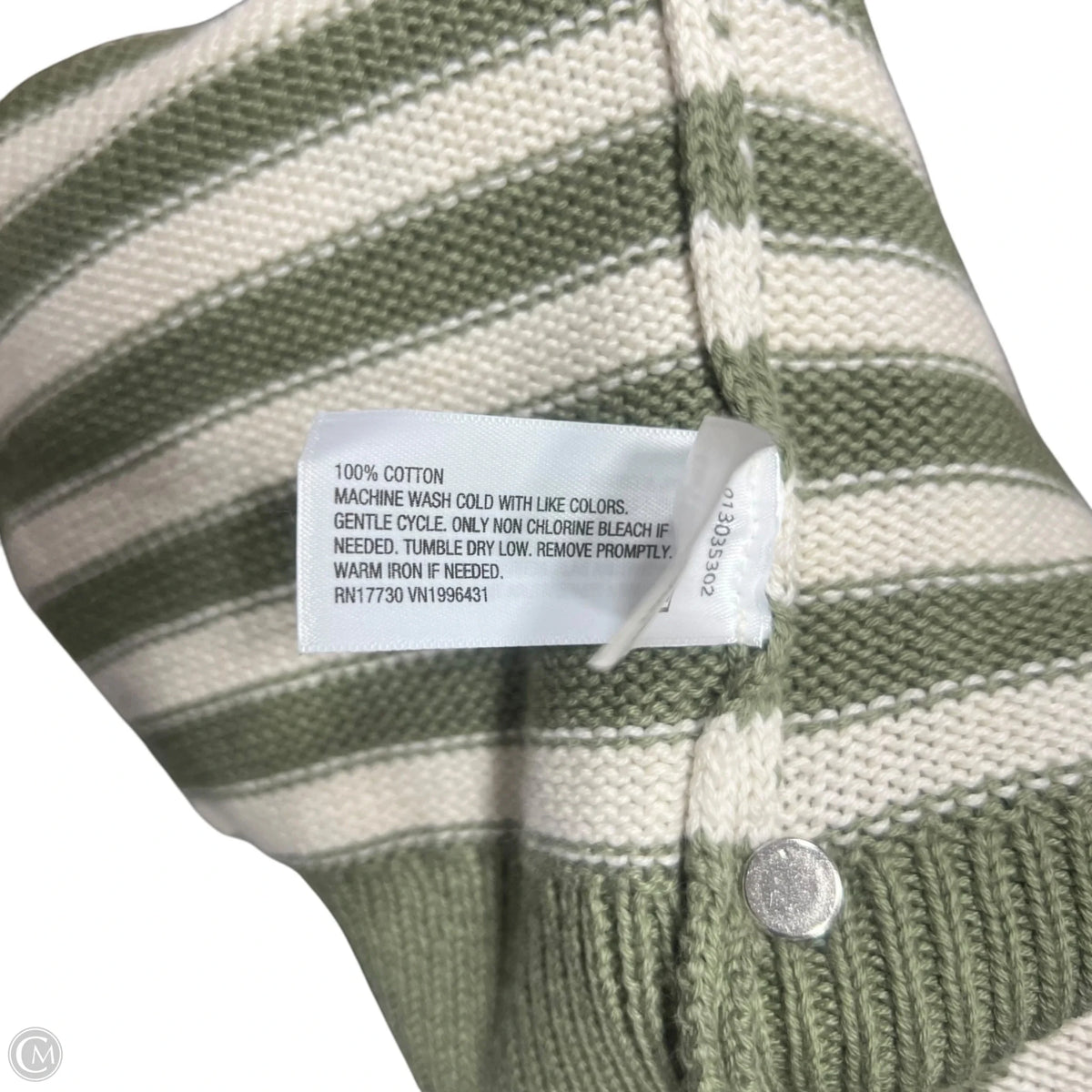 Sweater By Universal Thread In Striped Pattern, Size: L