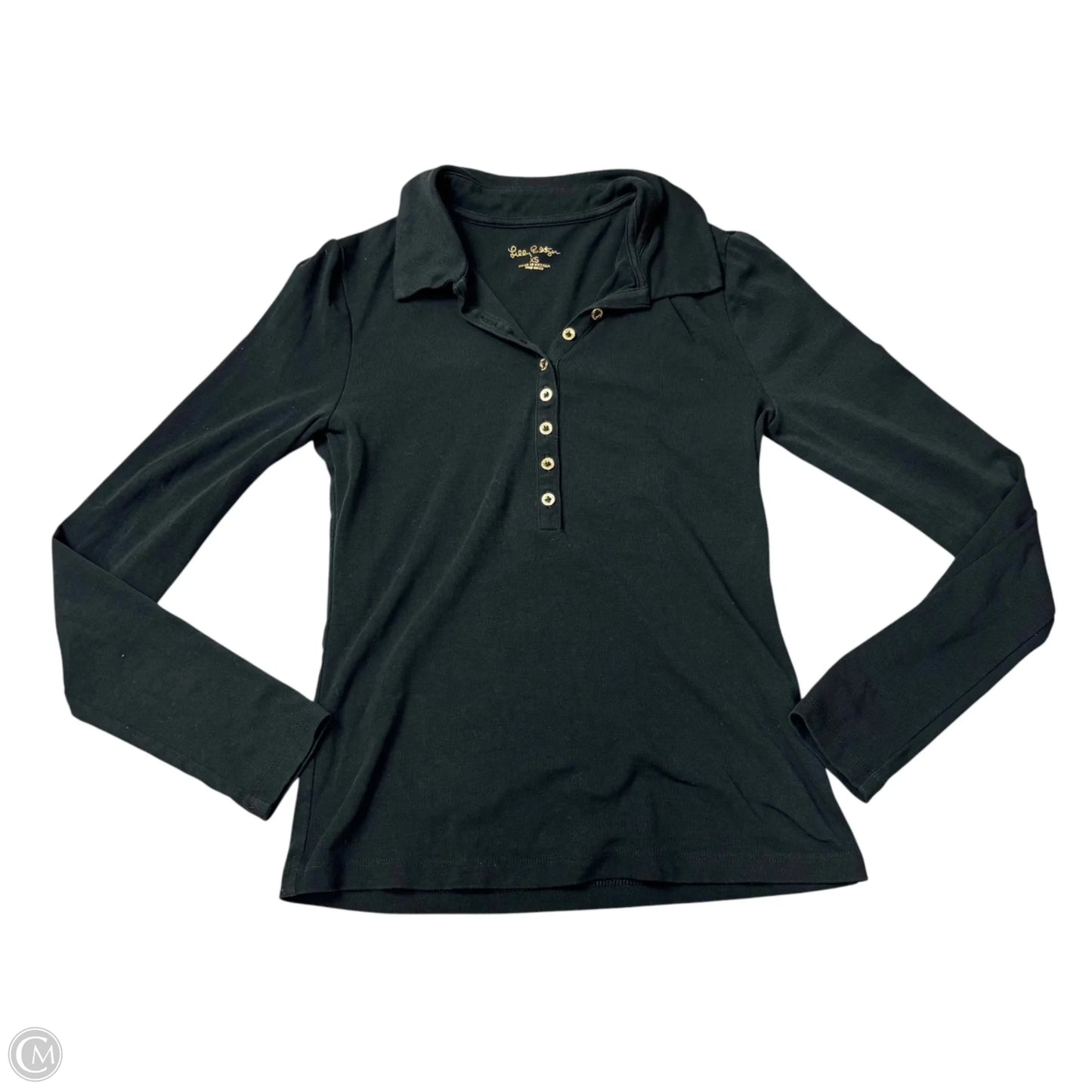 Top Long Sleeve Designer By Lilly Pulitzer In Black, Size: Xs