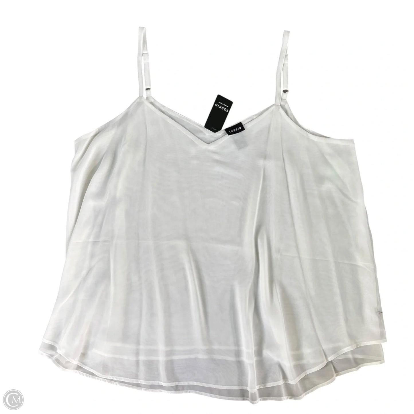 Top Sleeveless By Torrid In White, Size: 2x
