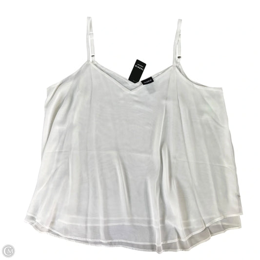Top Sleeveless By Torrid In White, Size: 2x