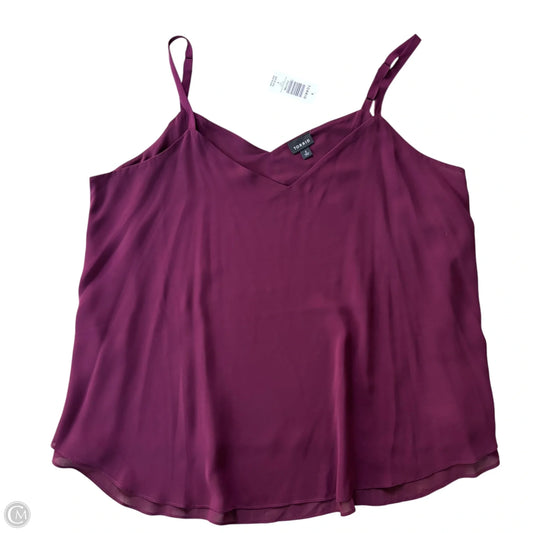 Top Sleeveless By Torrid In Maroon, Size: 2x