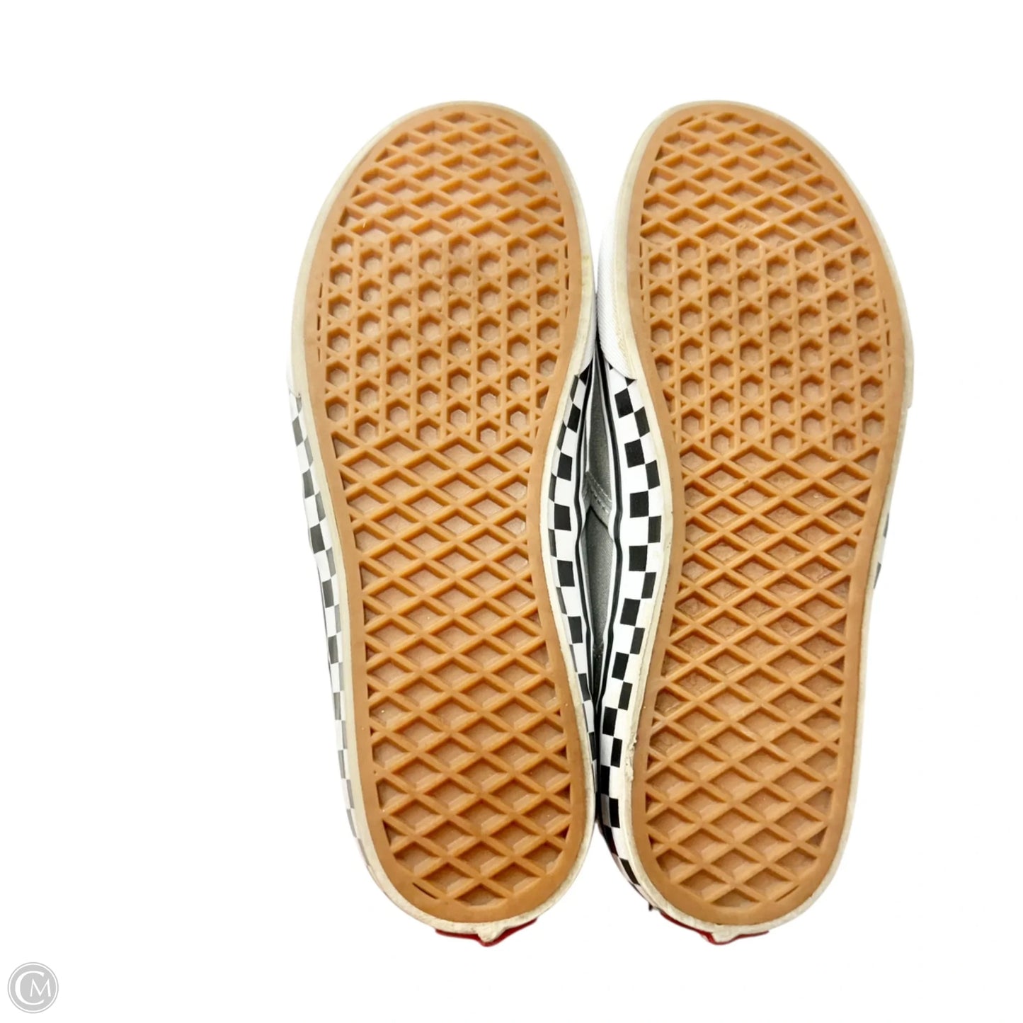 Shoes Flats By Vans In Checkered Pattern, Size: 8.5