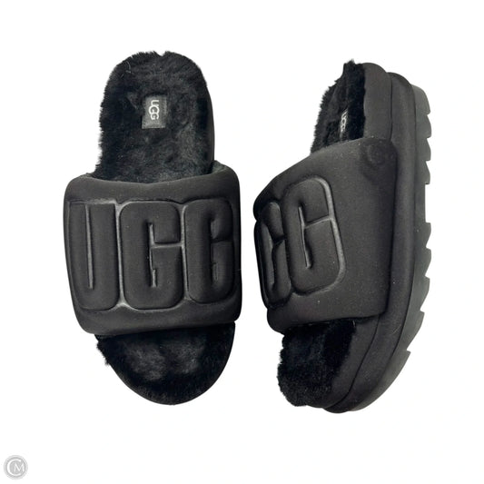 Sandals Designer By Ugg In Black, Size: 11