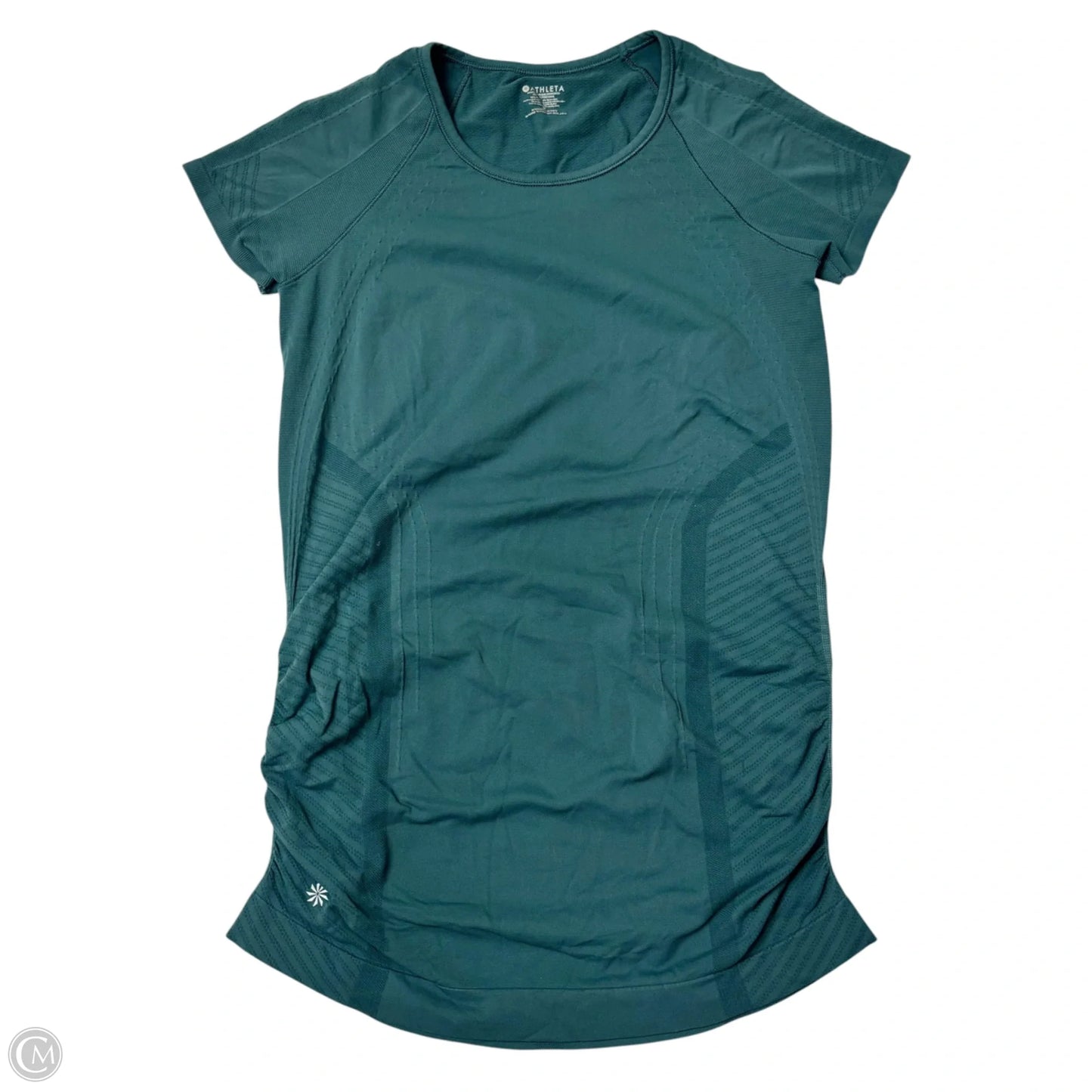 Athletic Top Short Sleeve By Athleta In Teal, Size: S
