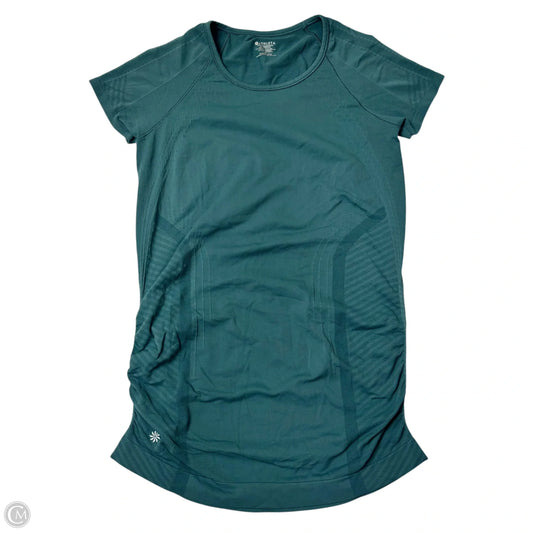 Athletic Top Short Sleeve By Athleta In Teal, Size: S