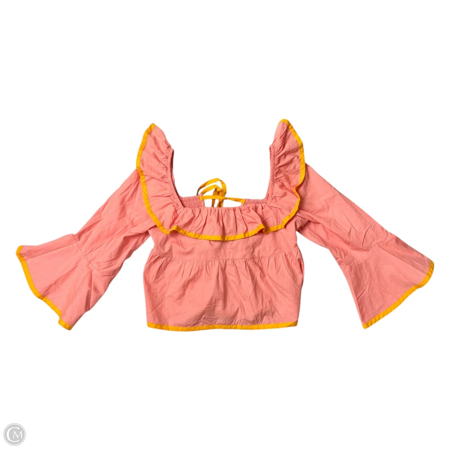 Top 3/4 Sleeve By Maeve In Orange & Pink, Size: Xs