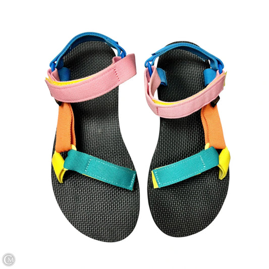 Sandals Flats By Teva In Multi-colored, Size: 8