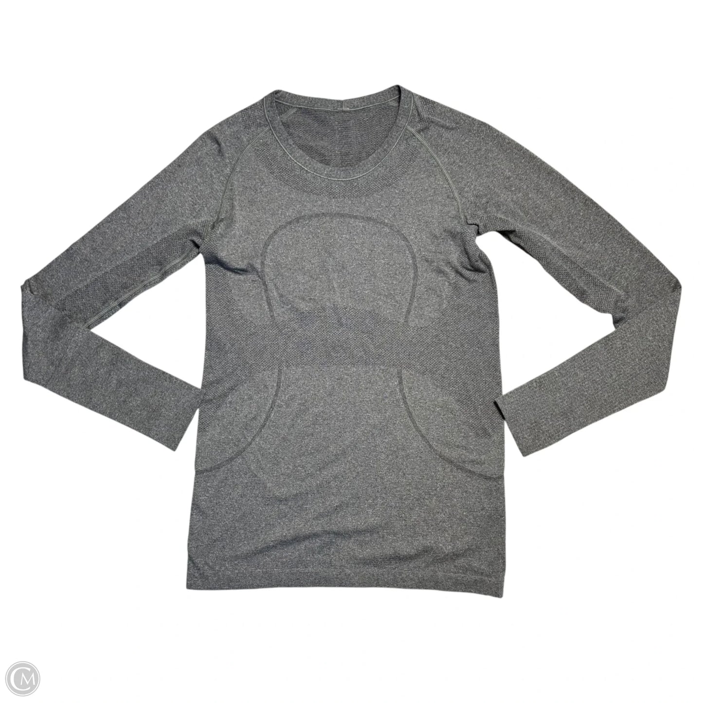 Athletic Top Long Sleeve Crewneck By Lululemon In Grey, Size: L
