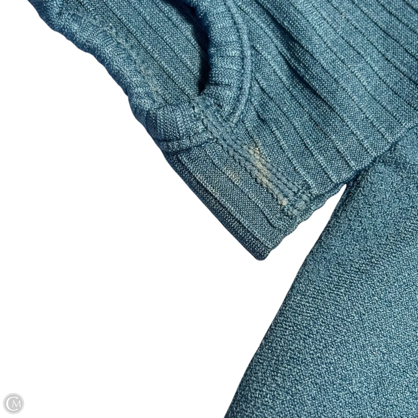 Athletic Top Long Sleeve Crewneck By Lululemon In Teal, Size: L