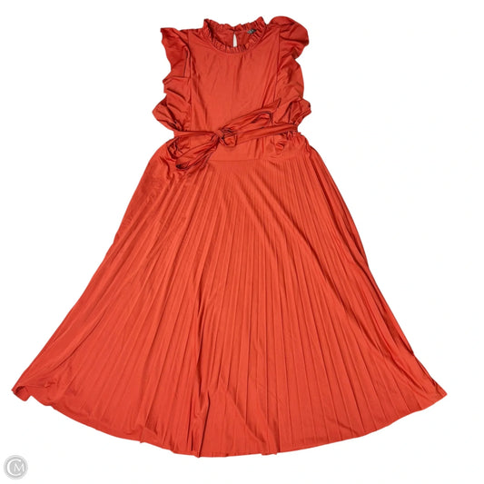 Dress Casual Maxi By Sharagano In Orange, Size: Xl