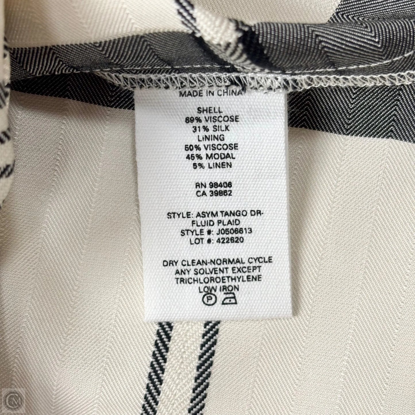 Dress Casual Maxi By Theory In Plaid Pattern, Size: S