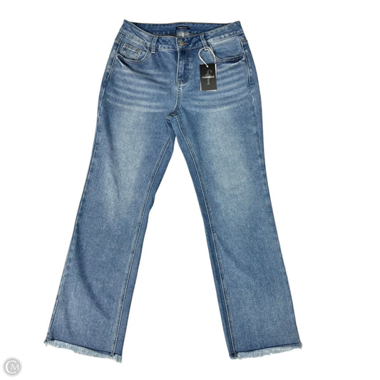 Jeans Wide Leg By Flamingals In Blue Denim, Size: L