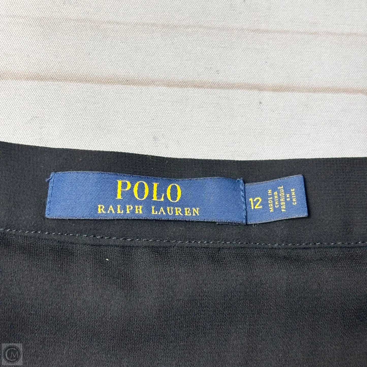 Skirt Midi By Polo Ralph Lauren In Black, Size: 12
