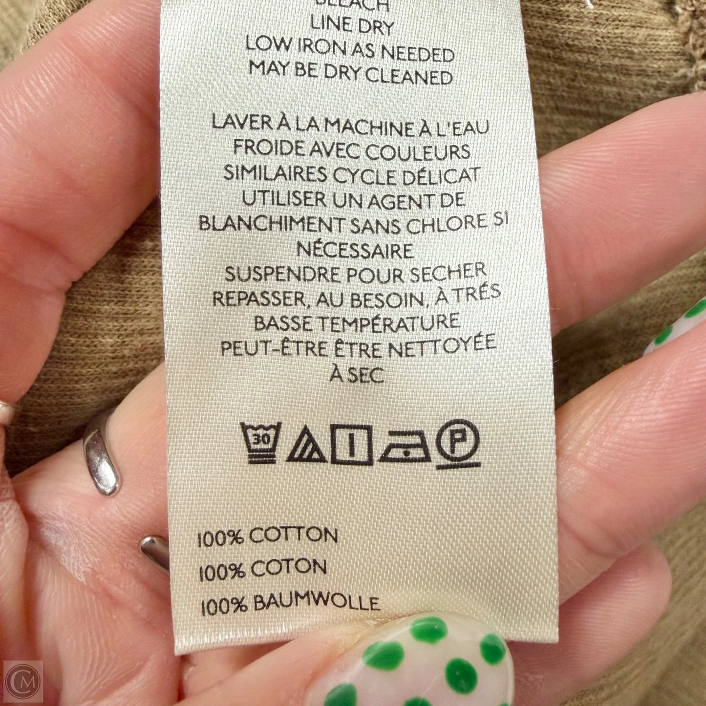 Top Long Sleeve By Pilcro In Tan, Size: M