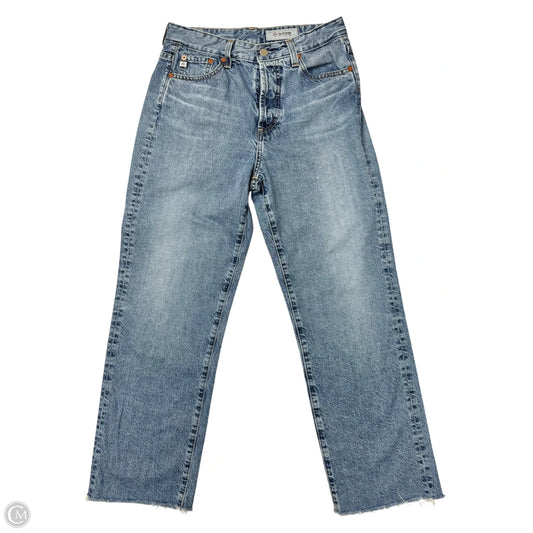 Jeans Straight By Ag Jeans In Blue Denim, Size: 6