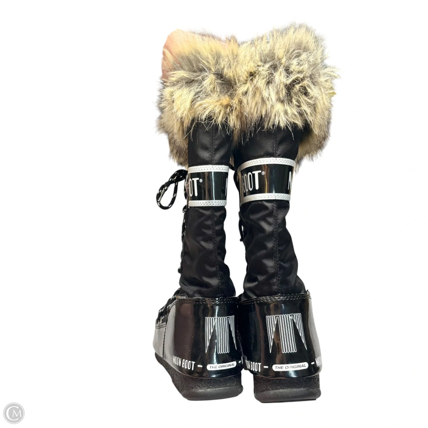 Boots Mid-calf Flats By Moon Boots In Black, Size: 6