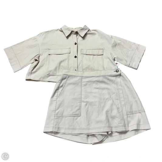 Skort 2pc Set By Good Luck Gem In Tan, Size: L